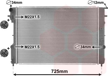 TQ TQ-37002248 - Radiator, engine cooling autospares.lv