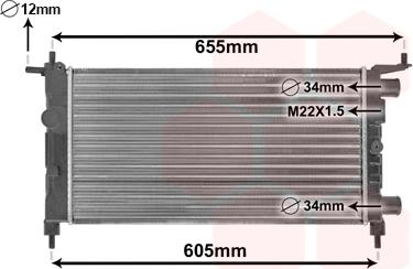 TQ TQ-37002261 - Radiator, engine cooling autospares.lv