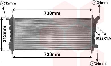 TQ TQ-37002263 - Radiator, engine cooling autospares.lv