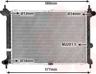 TQ TQ-37002207 - Radiator, engine cooling autospares.lv