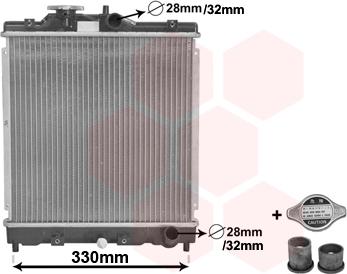 TQ TQ-25002121 - Radiator, engine cooling autospares.lv