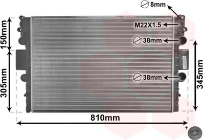 TQ TQ-28002043 - Radiator, engine cooling autospares.lv