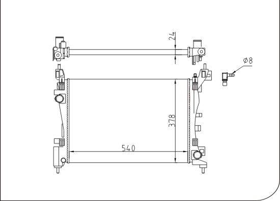 TQ TQ-YMLR415 - Radiator, engine cooling autospares.lv