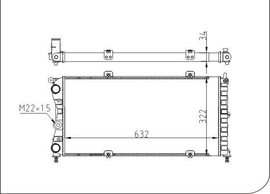 TQ TQ-YMLR411 - Radiator, engine cooling autospares.lv