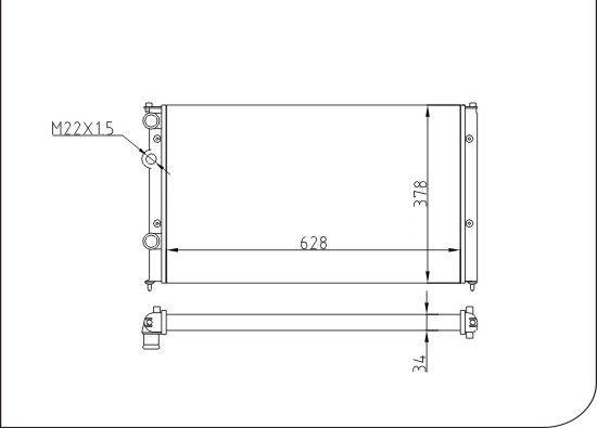 TQ TQ-YMLR093 - Radiator, engine cooling autospares.lv