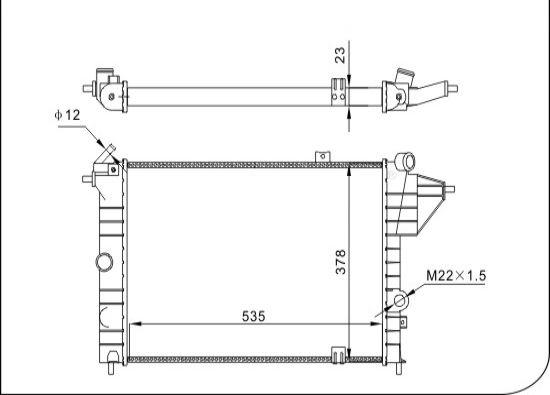 TQ TQ-YMLR063 - Radiator, engine cooling autospares.lv