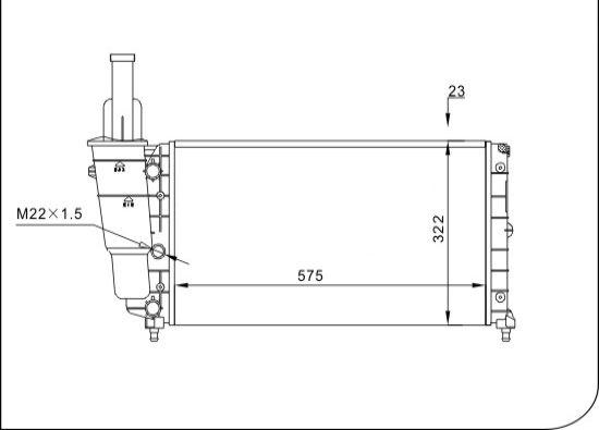 TQ TQ-YMLR067 - Radiator, engine cooling autospares.lv