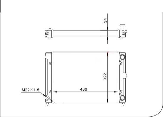 TQ TQ-YMLR006 - Radiator, engine cooling autospares.lv