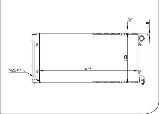 TQ TQ-YMLR016 - Radiator, engine cooling autospares.lv