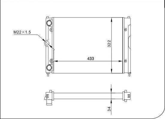 TQ TQ-YMLR038 - Radiator, engine cooling autospares.lv