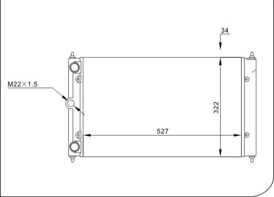 TQ TQ-YMLR033 - Radiator, engine cooling autospares.lv