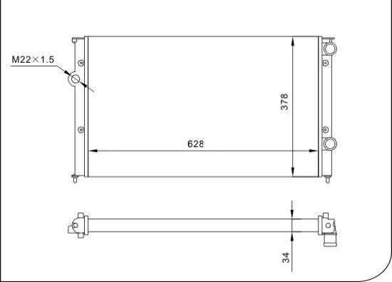 TQ TQ-YMLR024 - Radiator, engine cooling autospares.lv