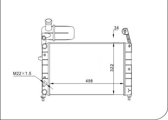 TQ TQ-YMLR173 - Radiator, engine cooling autospares.lv