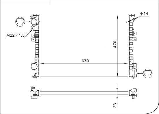 TQ TQ-YMLR338 - Radiator, engine cooling autospares.lv