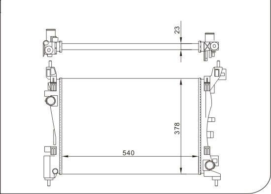 TQ TQ-YMLR371 - Radiator, engine cooling autospares.lv