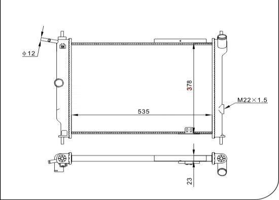 TQ TQ-YMLR295 - Radiator, engine cooling autospares.lv