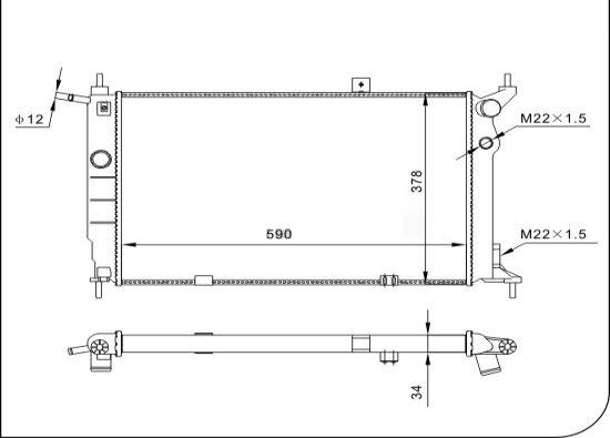 TQ TQ-YMLR297 - Radiator, engine cooling autospares.lv