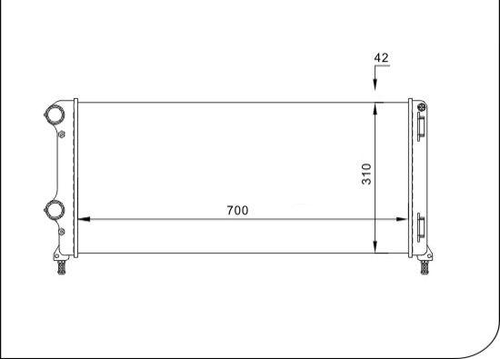 TQ TQ-YMLR205 - Radiator, engine cooling autospares.lv