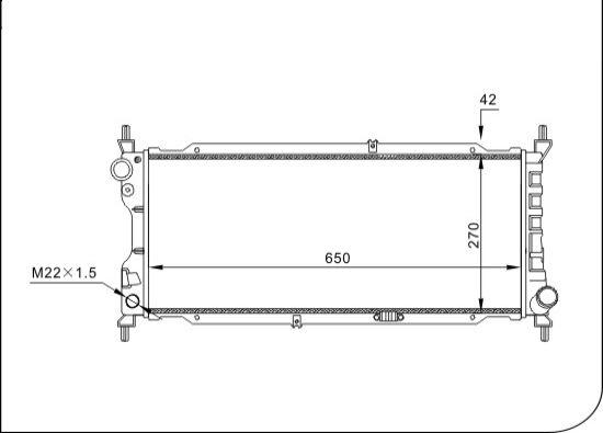 TQ TQ-YMLR208 - Radiator, engine cooling autospares.lv