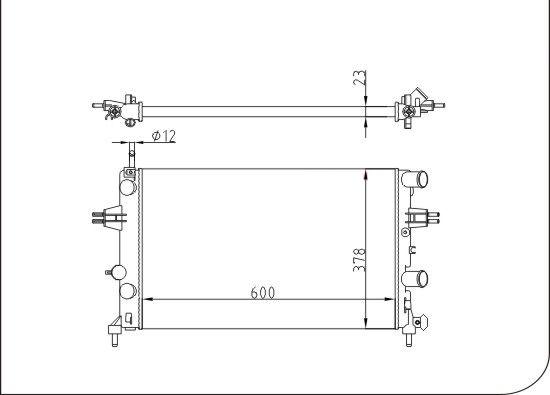 TQ TQ-YMLR286 - Radiator, engine cooling autospares.lv