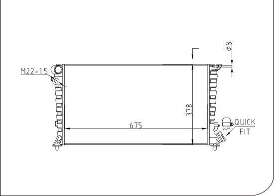 TQ TQ-YMLR282 - Radiator, engine cooling autospares.lv