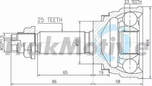 TrakMotive 40-0209 - Joint Kit, drive shaft autospares.lv