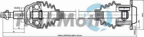 TrakMotive 30-1094 - Drive Shaft autospares.lv