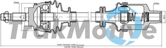 TrakMotive 30-1737 - Drive Shaft autospares.lv