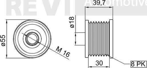 Trevi Automotive AP1095 - Pulley, alternator, freewheel clutch autospares.lv