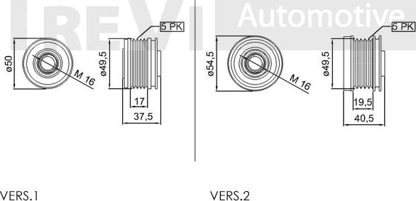 Trevi Automotive AP1000 - Pulley, alternator, freewheel clutch autospares.lv