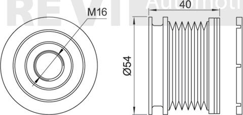 Trevi Automotive AP1077 - Pulley, alternator, freewheel clutch autospares.lv