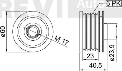 Trevi Automotive AP1199 - Pulley, alternator, freewheel clutch autospares.lv