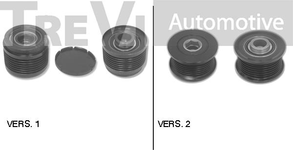 Trevi Automotive AP1175 - Pulley, alternator, freewheel clutch autospares.lv