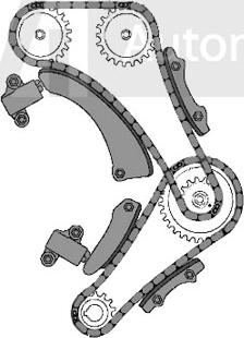 Trevi Automotive KC1037 - Timing Chain Kit autospares.lv