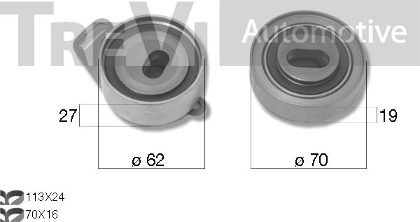 Trevi Automotive KD1490 - Timing Belt Set autospares.lv