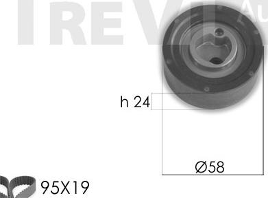 Trevi Automotive KD1440 - Timing Belt Set autospares.lv