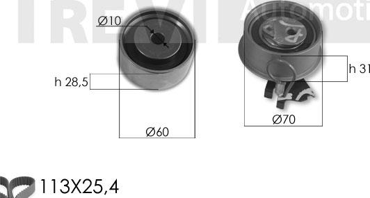 Trevi Automotive KD1456 - Timing Belt Set autospares.lv