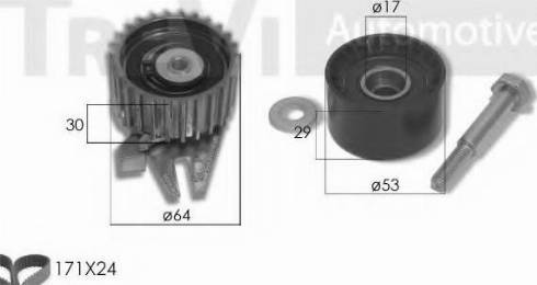 Trevi Automotive KD1464 - Timing Belt Set autospares.lv