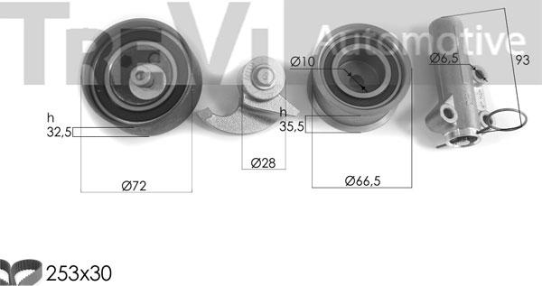 Trevi Automotive KD1462 - Timing Belt Set autospares.lv