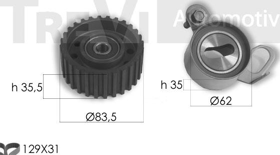 Trevi Automotive KD1409 - Timing Belt Set autospares.lv