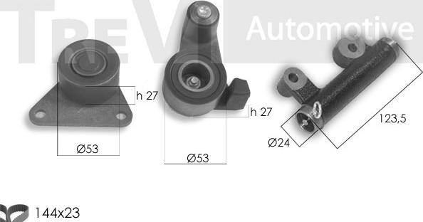 Trevi Automotive KD1415 - Timing Belt Set autospares.lv