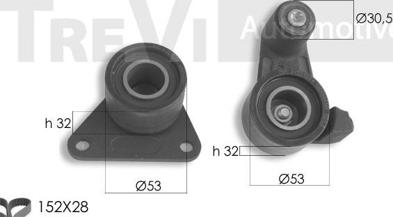 Trevi Automotive KD1418 - Timing Belt Set autospares.lv