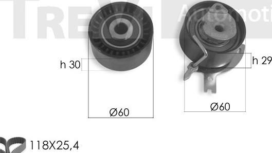 Trevi Automotive KD1422 - Timing Belt Set autospares.lv