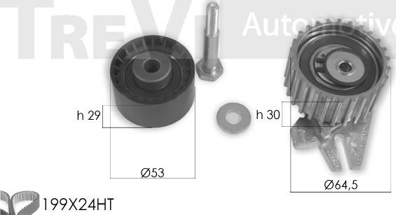 Trevi Automotive KD1427 - Timing Belt Set autospares.lv