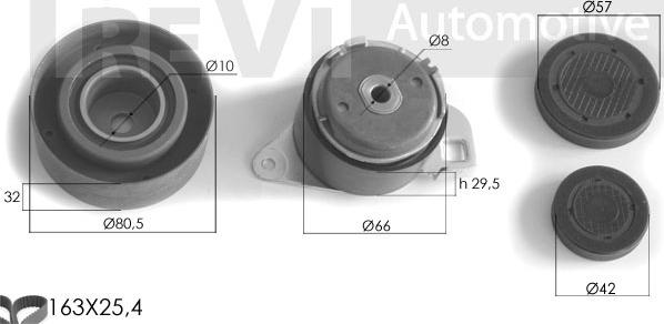 Trevi Automotive KD1099 - Timing Belt Set autospares.lv