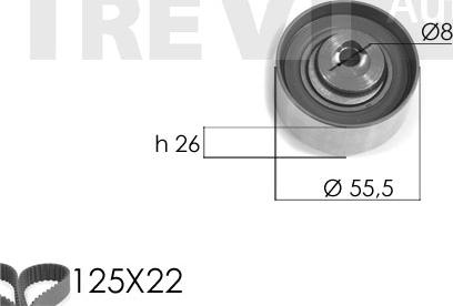 Trevi Automotive KD1090 - Timing Belt Set autospares.lv