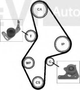 Trevi Automotive KD1004 - Timing Belt Set autospares.lv