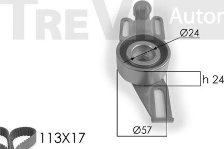 Trevi Automotive KD1005 - Timing Belt Set autospares.lv