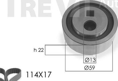 Trevi Automotive KD1019 - Timing Belt Set autospares.lv