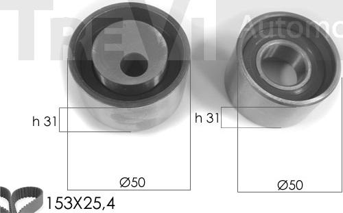 Trevi Automotive KD1011 - Timing Belt Set autospares.lv